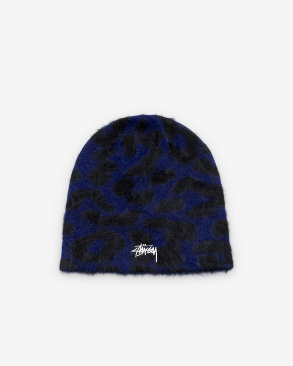 Stüssy - Men's Cashmere Leopard Skullcap - (Royal Blue)