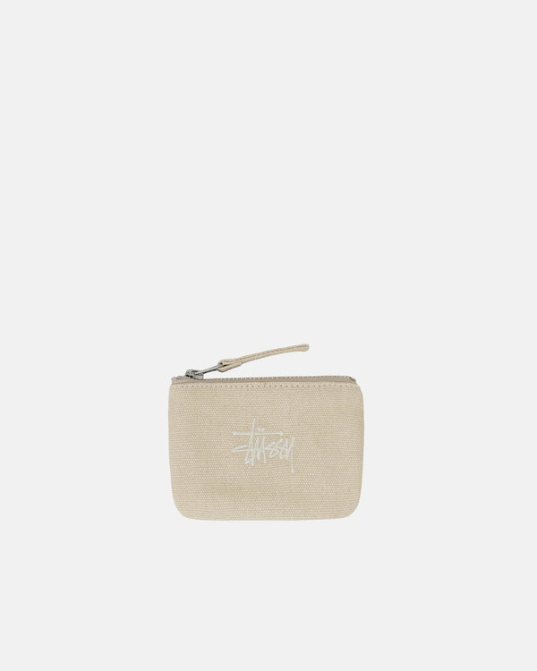 Stussy - Men's Canvas Coin Pouch - (Natural)
