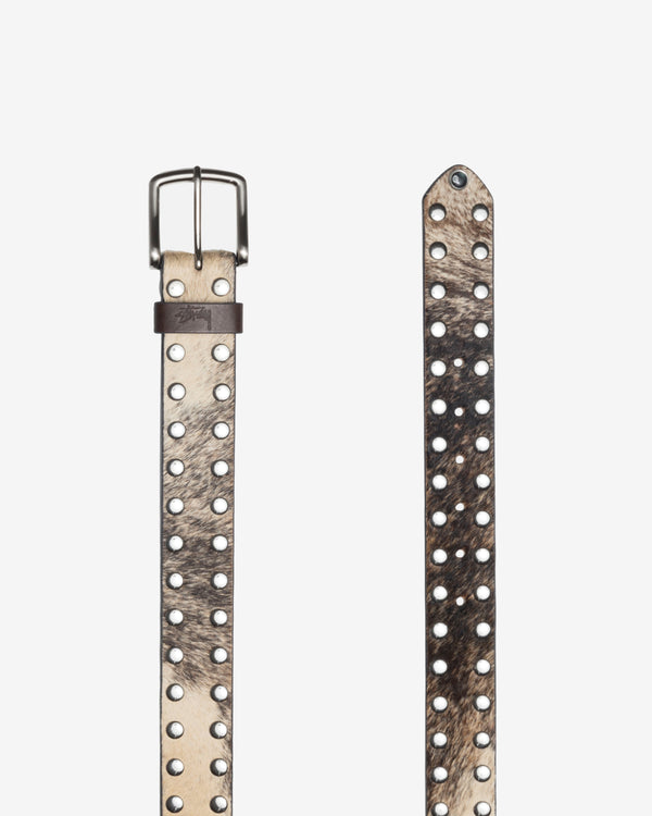 Stussy_Stüssy - 8 Ball Studded Belt - (Raw Cowhide)_BELTS