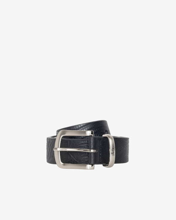 Stüssy - Lizard Texture Underlay Belt - (Black)