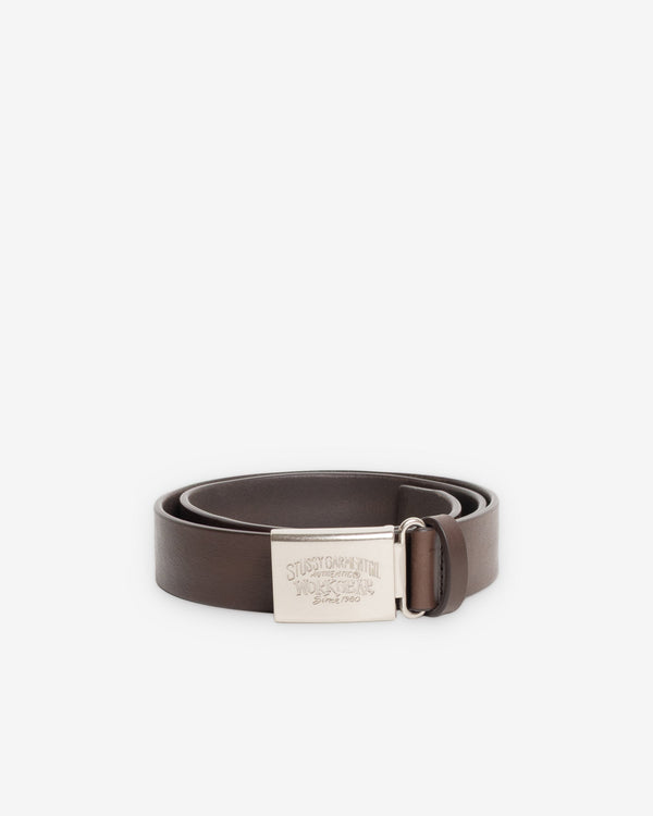 Stüssy - Men's Workgear Buckle Belt - (Brown)