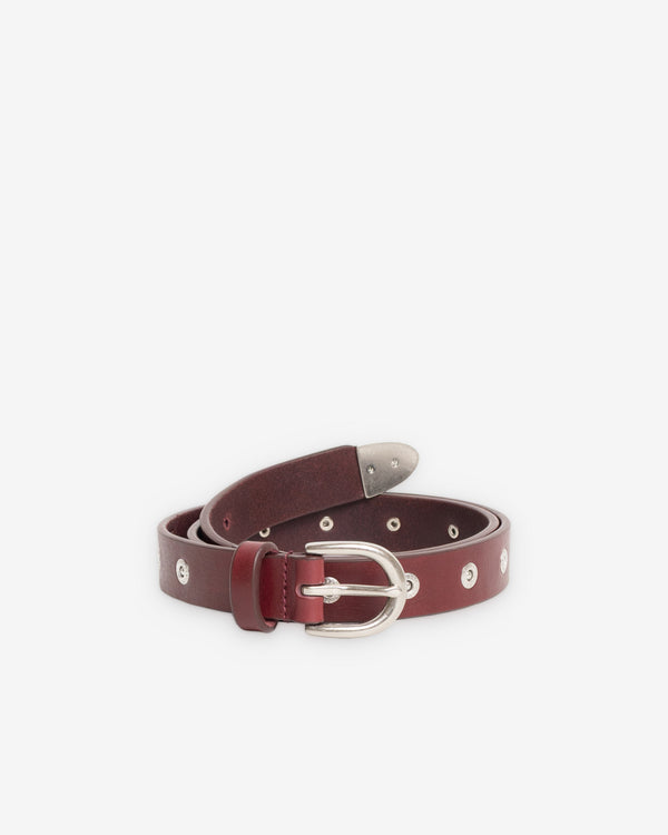 Stüssy - Men's Rivet Stud Belt - (Oxblood)