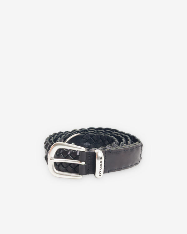 Stüssy - Men's Leather Braided Belt - (Black)