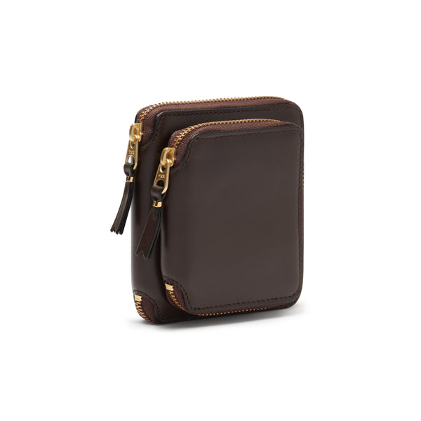 CDG Wallet_CDG Wallet - Outside Pocket Full Zip Around Wallet - (Brown SA2100)_WALLETS
