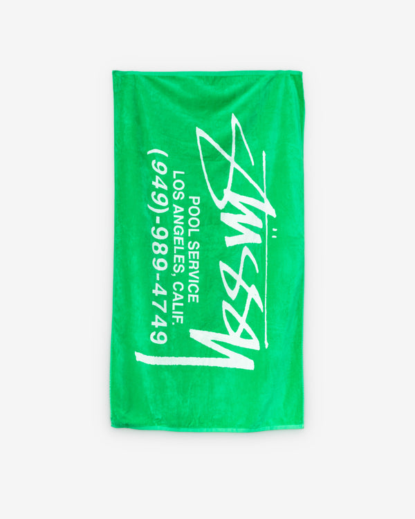 Stussy -  Pool Service Beach Towel - (Green))