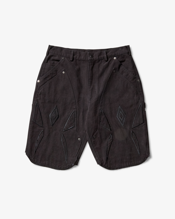 Umbro_UMBRO - Men's Shinguard Canvas Shorts - (Black)_SHORTS