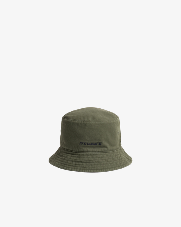 Stüssy - Men's Reversible Stock Bucket Hat - (Black/Olive) AW26 1321250