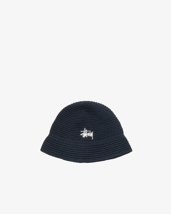 Stüssy -  Men's Basic Linen Knit Bucket - (Black)