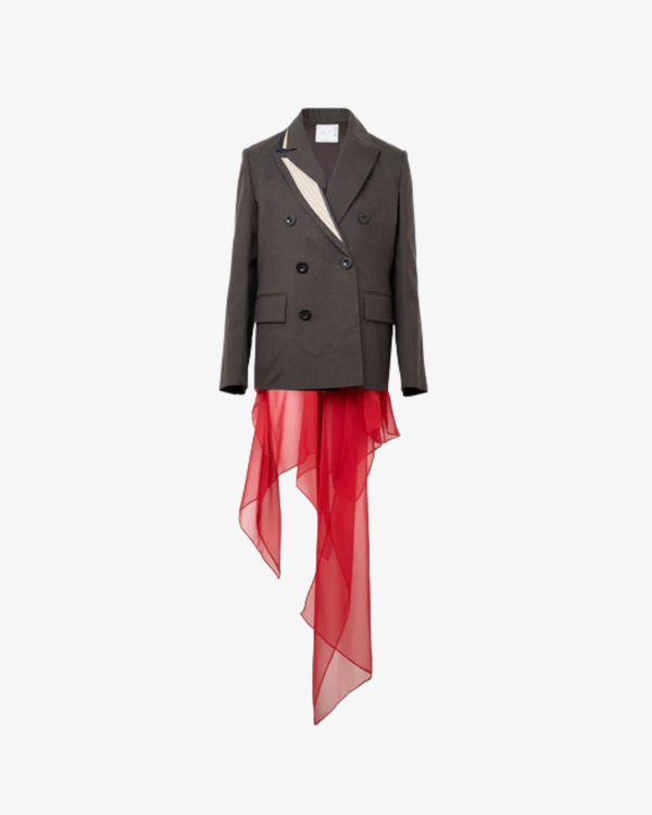SACAI - Women's Suiting Jacket - (Brown617)
