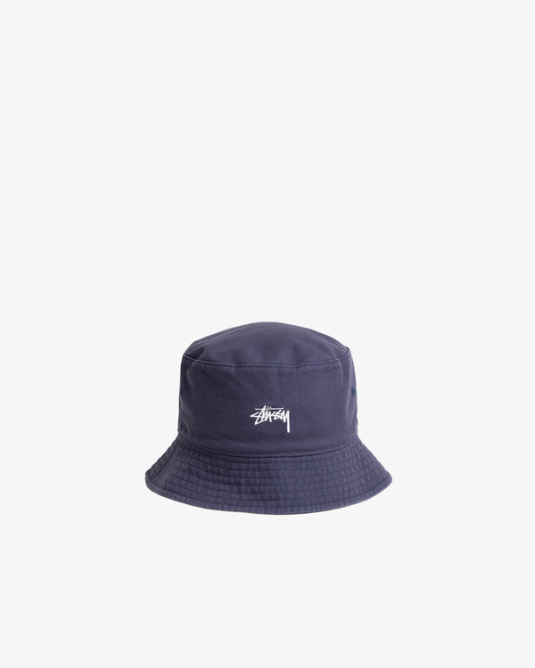 Stüssy - Men's Reversible Stock Bucket Hat - (Navy/Stone) AW26 1321250