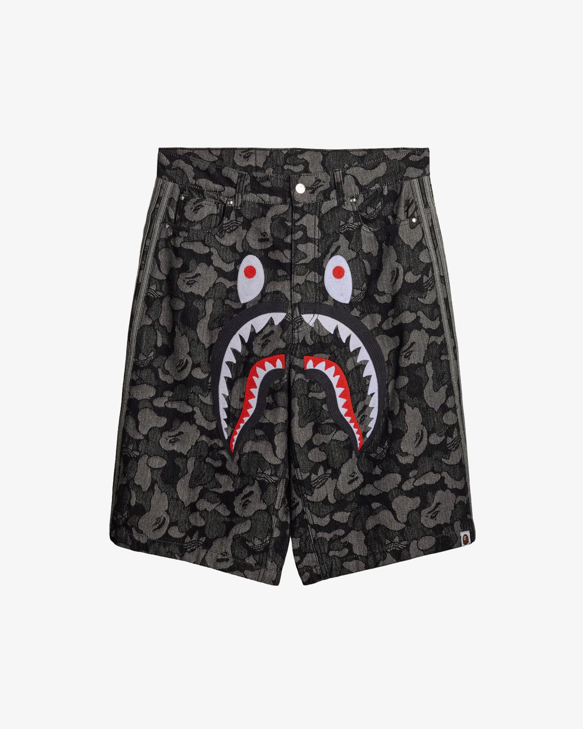 Adidas: Men's Shark Denim Jorts Bape (Black) | DSMS E-SHOP Adidas: Men's Shark Denim Jorts Bape (Black) | DSMS E-SHOP