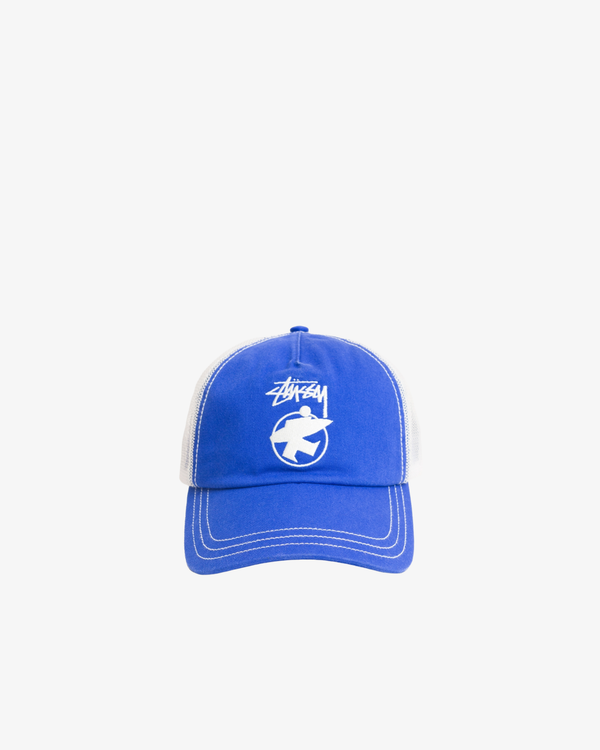 Stüssy -  Men's Lp Beach Roots Trucker Cap - (Royal Blue)