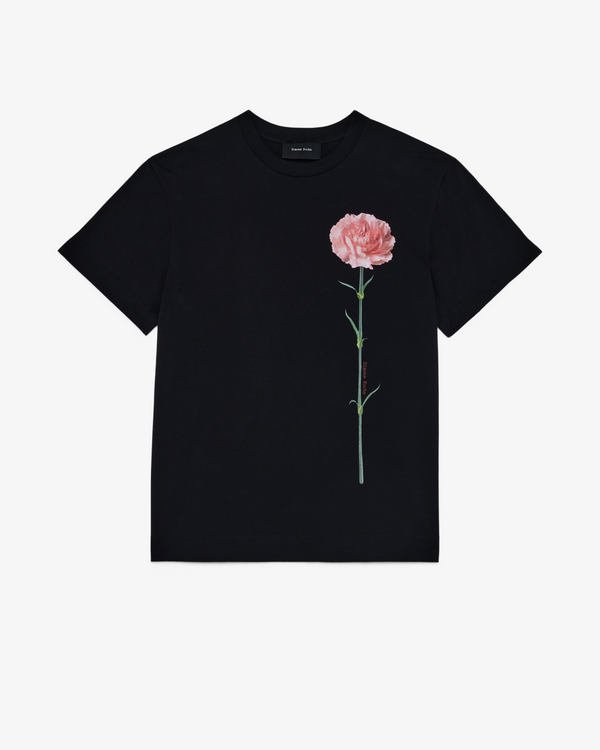 SIMONE ROCHA - Men's Carnation Print Short Sleeve T-Shirt - (Black)