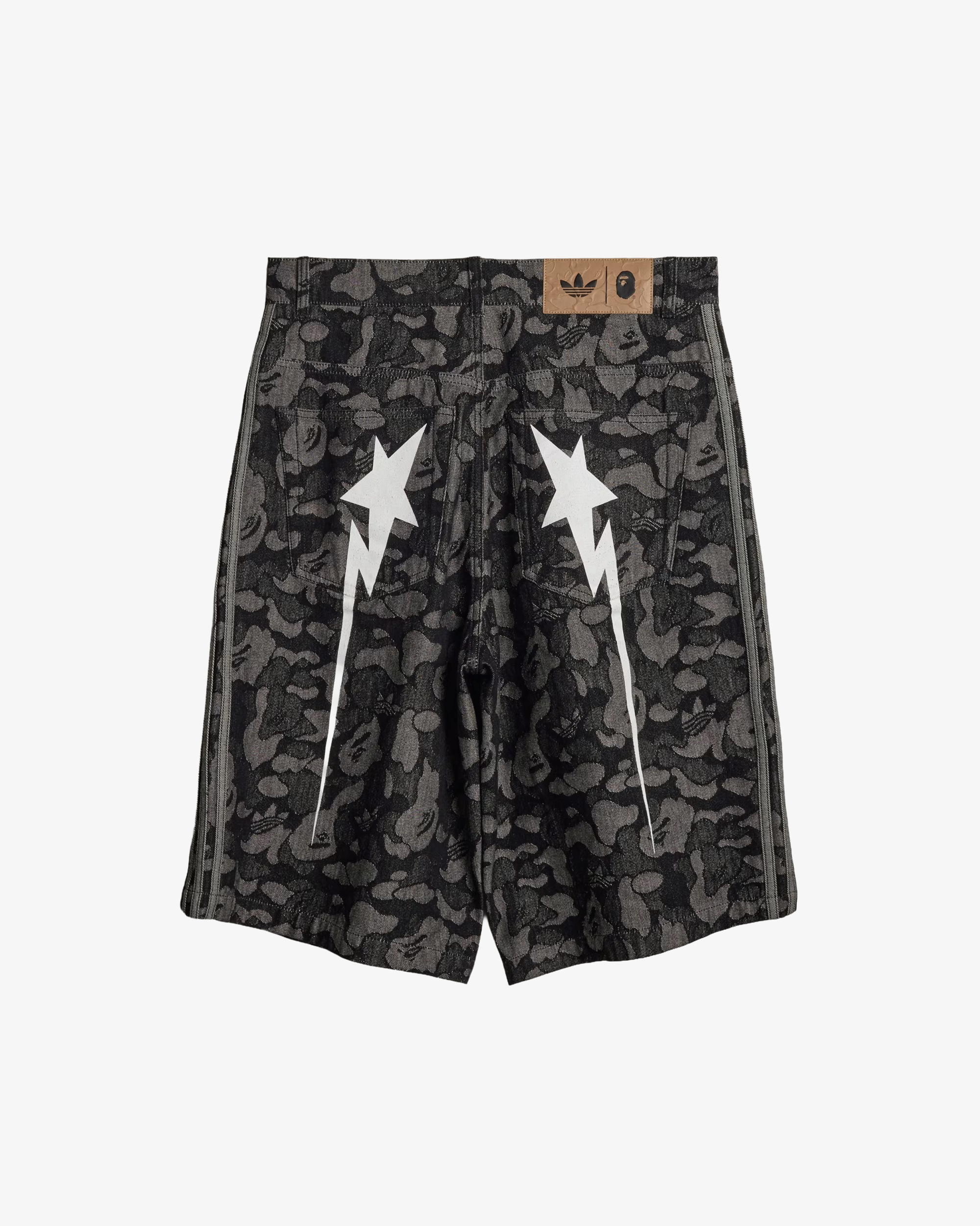 Adidas: Men's Shark Denim Jorts Bape (Black) | DSMS E-SHOP