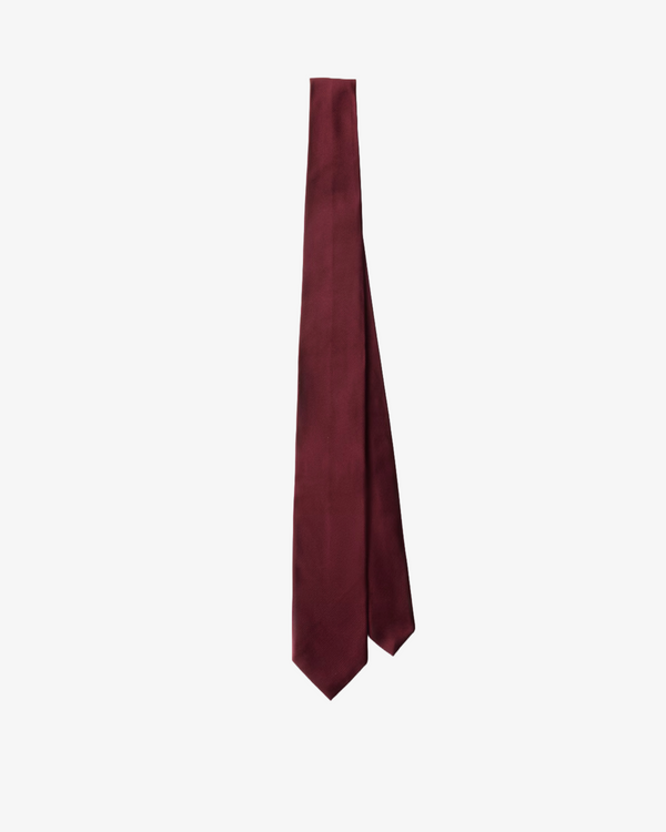 PRADA - Men's Microfaille Cravatta - (Maroon)