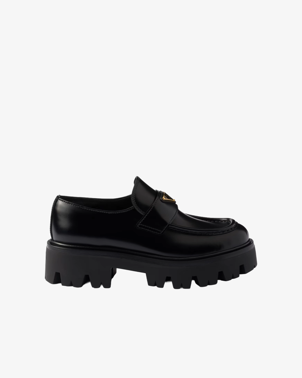 Prada - Women's Spazzolato Stride Loafer - (Black F0002)