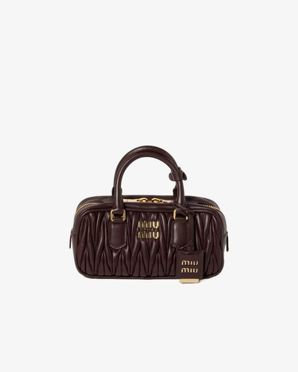 Miu Miu - Women's Matelasse Bauletto - (Maroon F0Nbl)