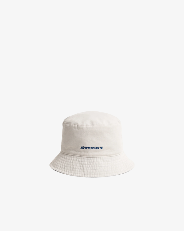 Stüssy - Men's Reversible Stock Bucket Hat - (Navy/Stone) AW26 1321250