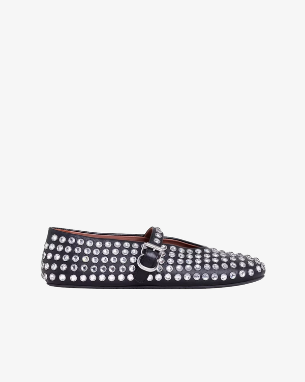 ALAÏA - Women's La Ballerine Strass - (Black)