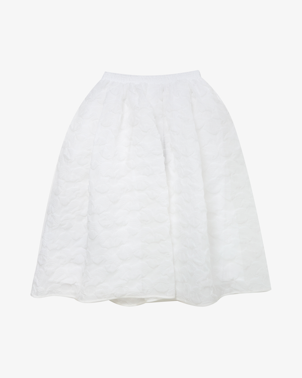 Cecilie Bahnsen - Women's Mala Skirt Plumeria Matelassé - (White)