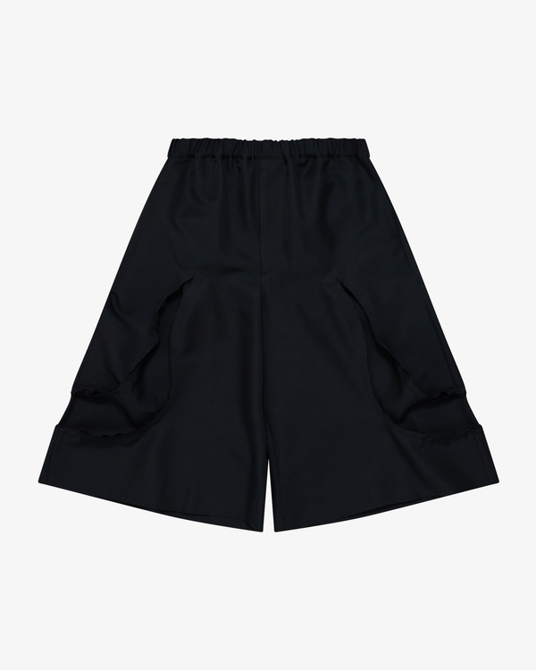 Black Comme des Garçons - Men's Cut Out Pants - (Black)