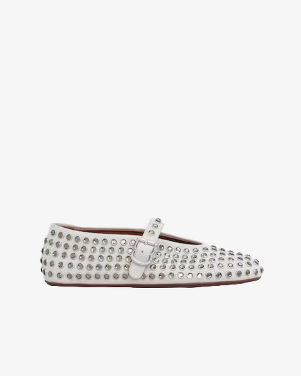 ALAÏA - Women's Ballet Flats - (Off-White865)