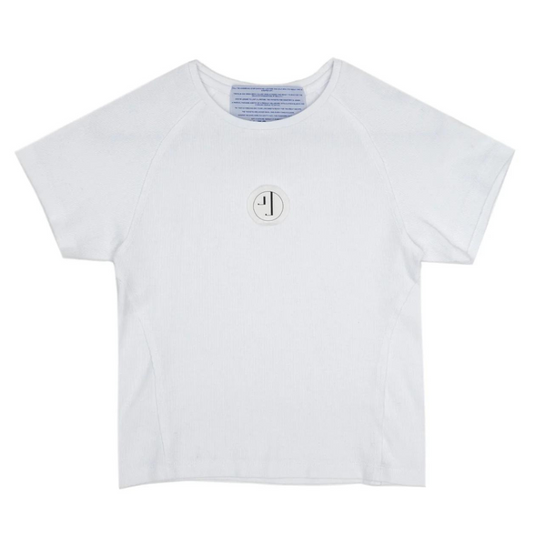 JUNGLES JUNGLES - Ribbed Fitted Raglan Tee - (White)