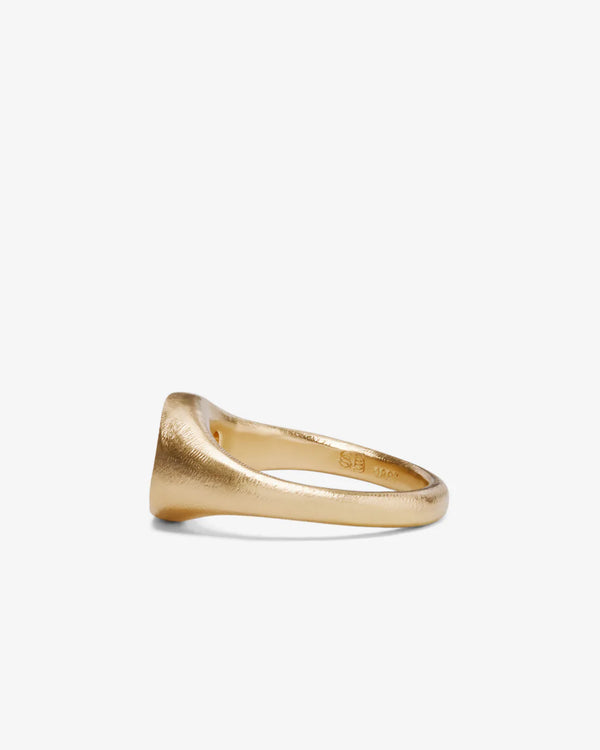 Seb Brown_SEB BROWN - Yellow Neapolitan Oval Ring - (9K Yellow Gold)_RINGS