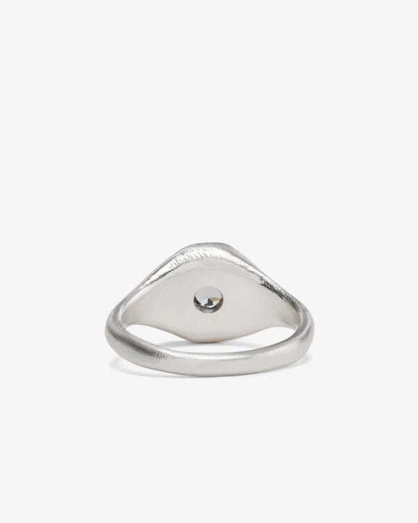 Seb Brown_Seb Brown - Grey Signet Ring - (Sterling Silver)_RINGS