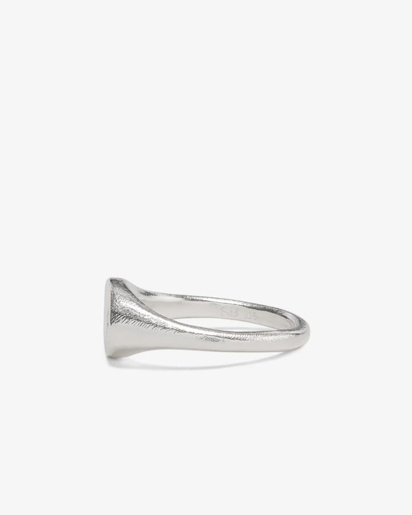 Seb Brown_Seb Brown - Simple Oval Ring Green - (Sterling Silver)_RINGS