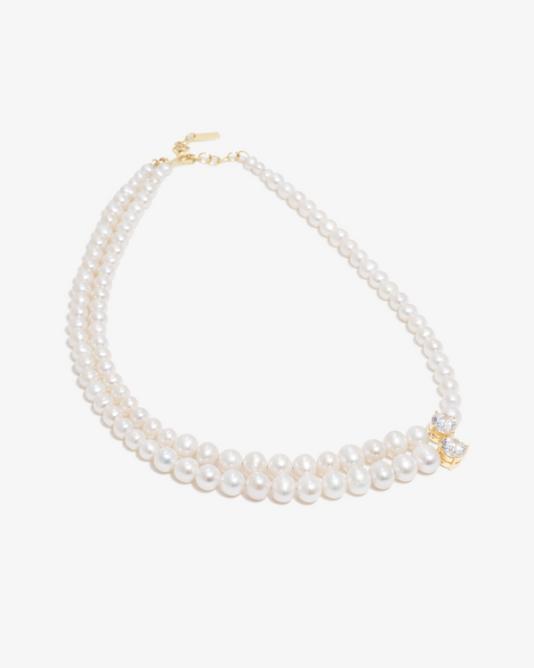 Completedworks_Completed Works - Asymmetric Pearl Necklace - (Gold)_NECKLACES