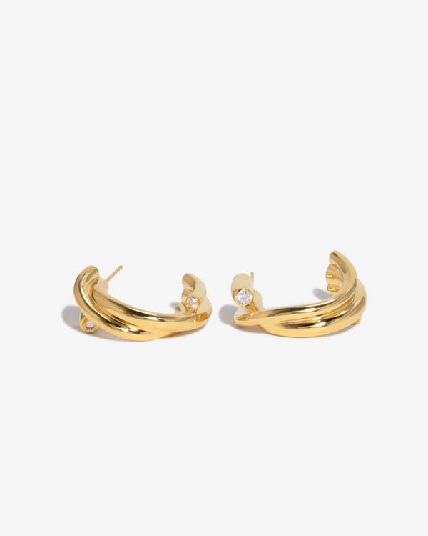 Completedworks_Completed Works - Multi Strand Hoops - (Gold)_EARRINGS