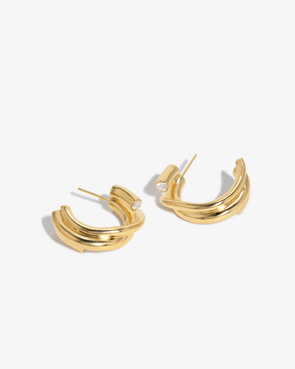 Completedworks_Completed Works - Multi Strand Hoops - (Gold)_EARRINGS