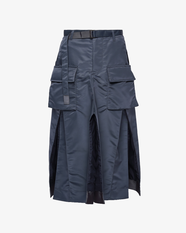 SACAI - Women's Nylon Twill Skirt - (Blue375)