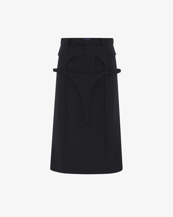 Jean Paul Gaultier - Women's Jarretels Pencil Skirt - (Navy)