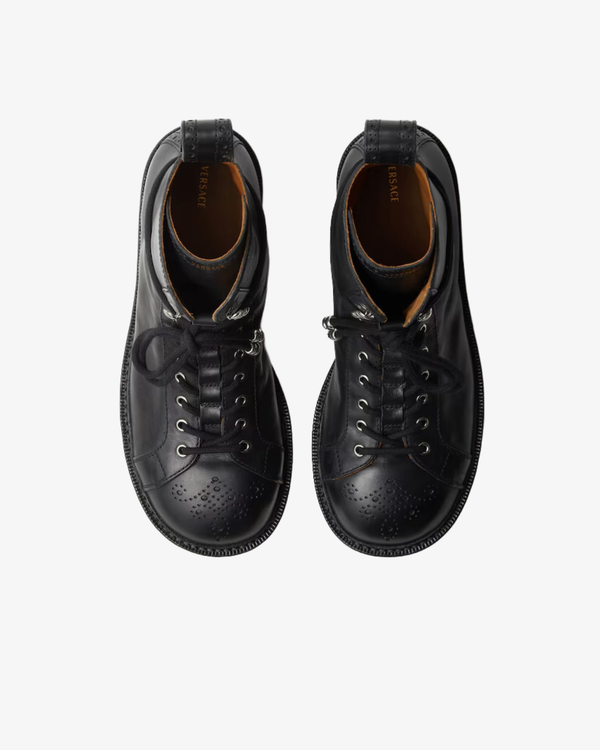 VERSACE_VERSACE - Men's Billy Leather Boots - (Black)_BOOTS
