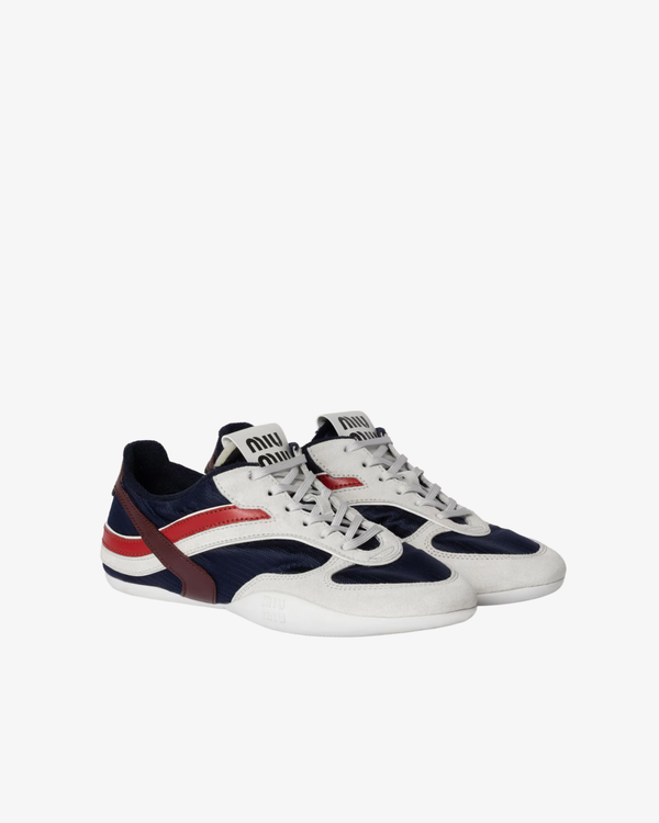 Miu Miu_MIU MIU - Women's Nylon Tech Sneaker - (Blue)_SNEAKERS