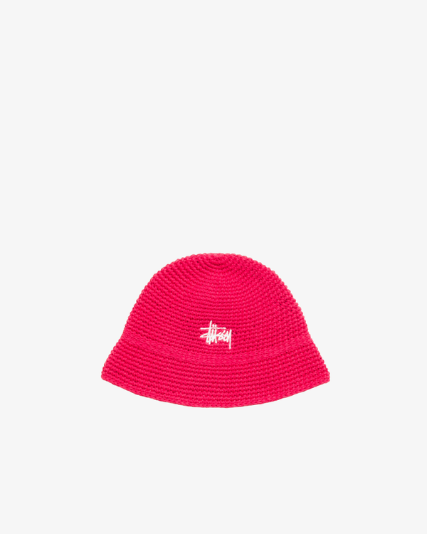 Stüssy -  Men's Basic Linen Knit Bucket - (Red)