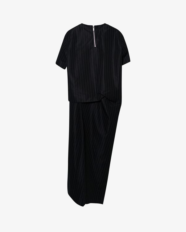 SACAI - Women's Chalk Stripe Dress - (Black)