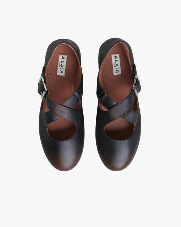 Azzedine Alaia_ALAÏA - Women's Ballet Flats - (Brown994)_FLAT SHOES
