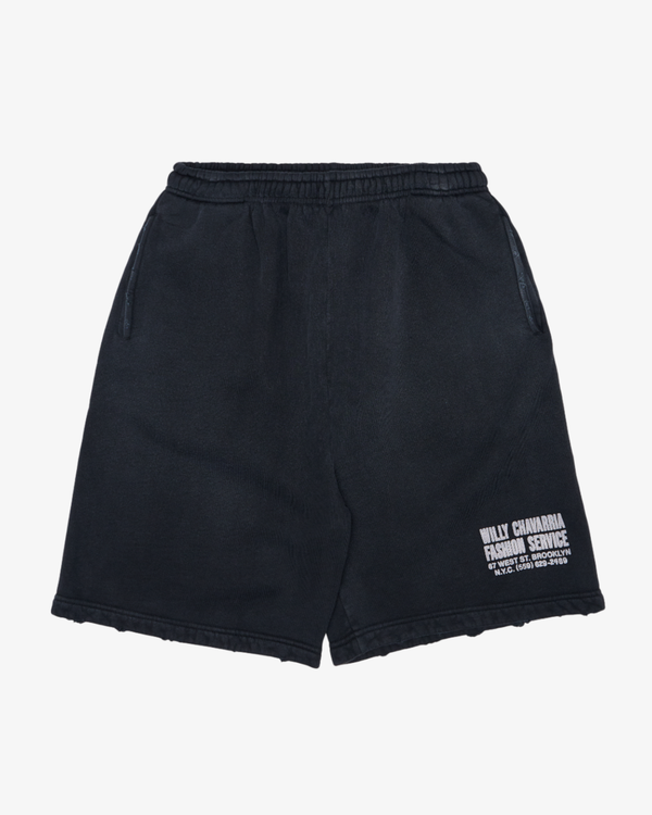 WILLY CHAVARRIA - Men's Fashion Services Willy Sweatshort - (Black)