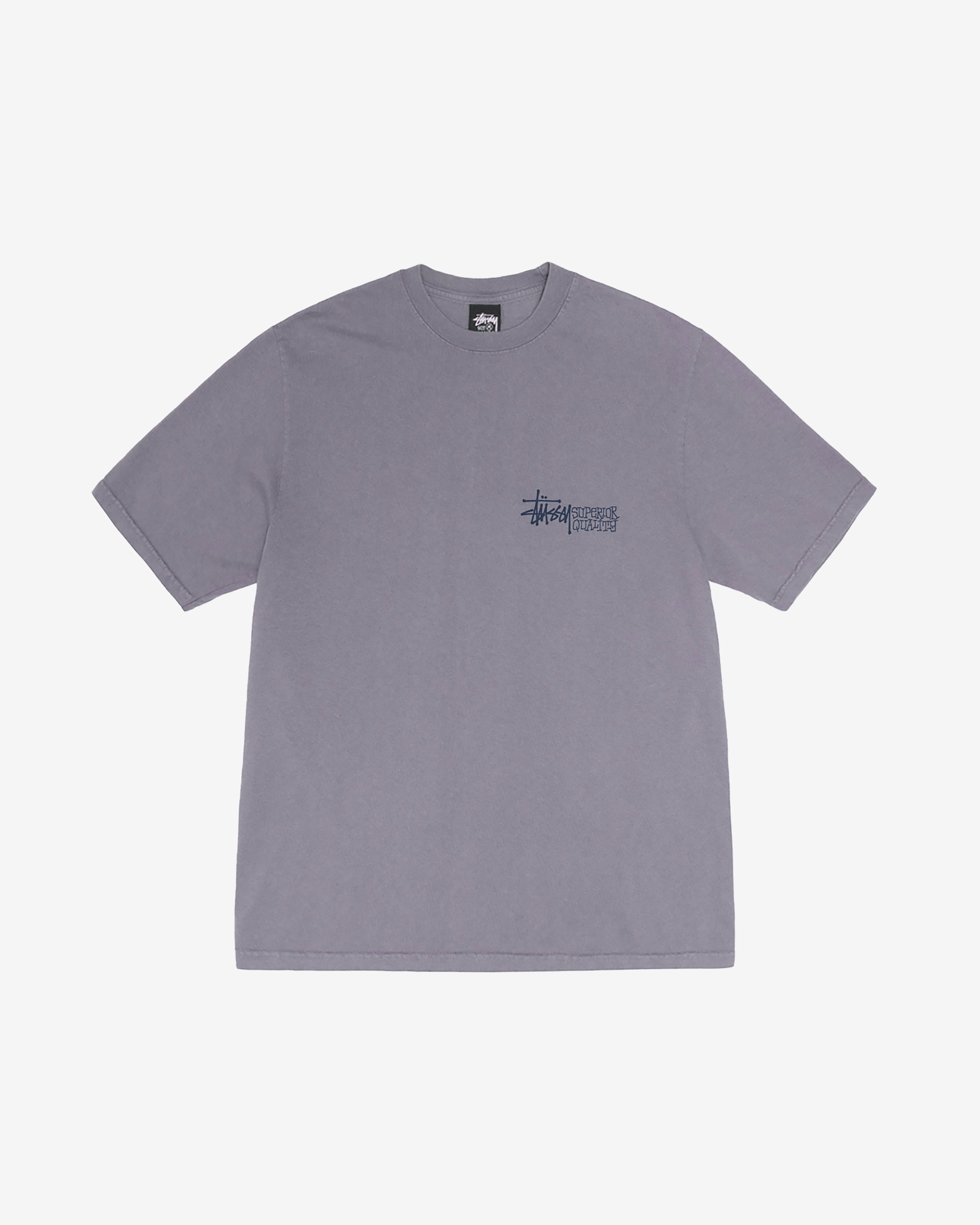 Stüssy: Men's Superior Quality Pig. Dyed Tee (Shar) | DSMS E-SHOP