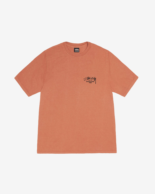 Stüssy - Men's Beat Sounds Pig. Dyed Tee - (Rust)