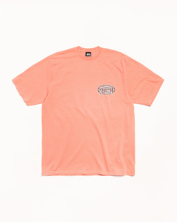Stüssy - Men's Champion Oval Pig. Dyed Tee - (Orange)