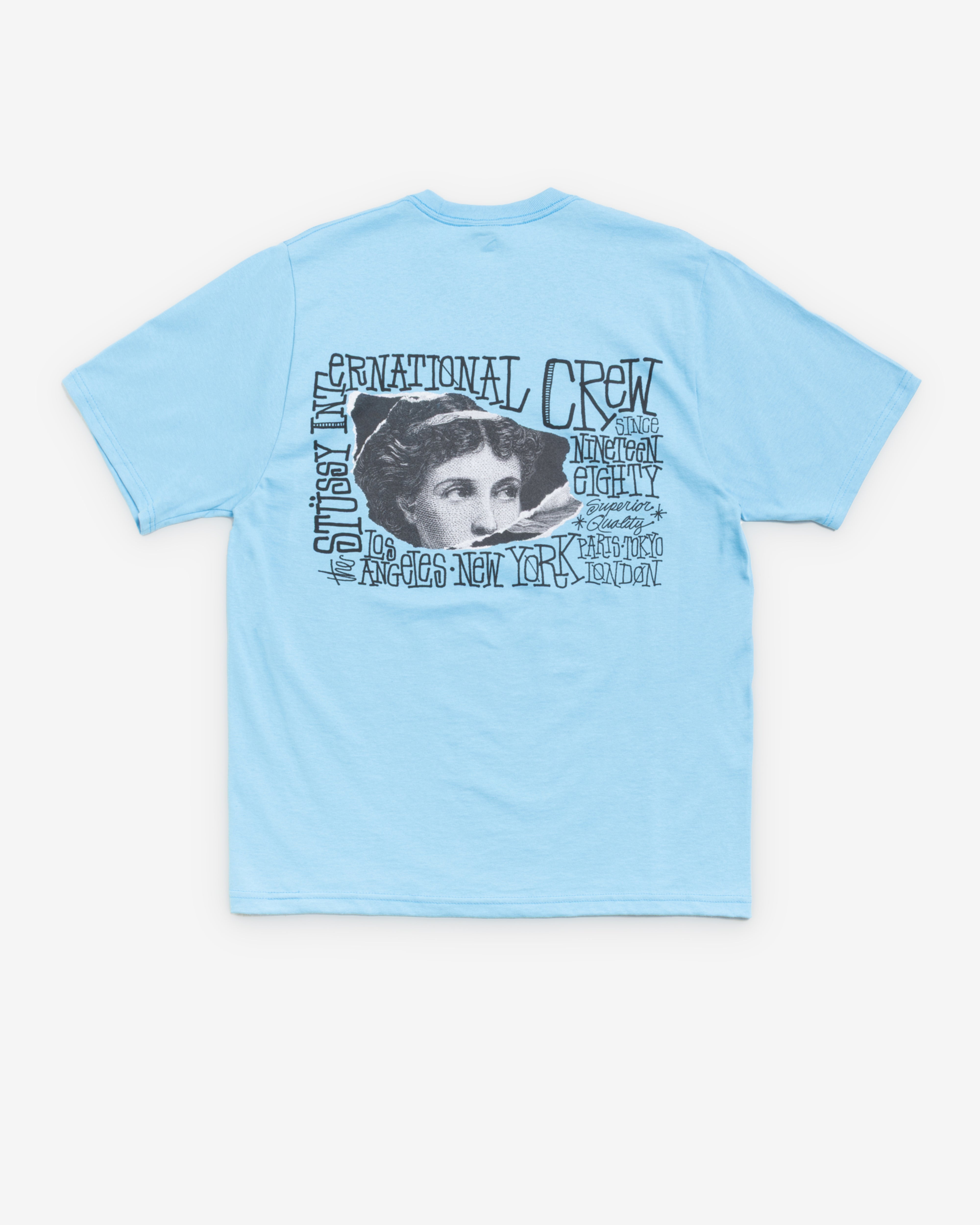 Stüssy : Men's Victoria Tee (Sky Blue) | DSMS E-SHOP