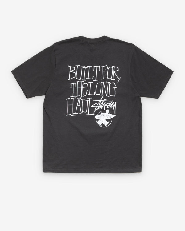 Stüssy - Men's Long Haul Pig. Dyed Tee - (Faded Black)