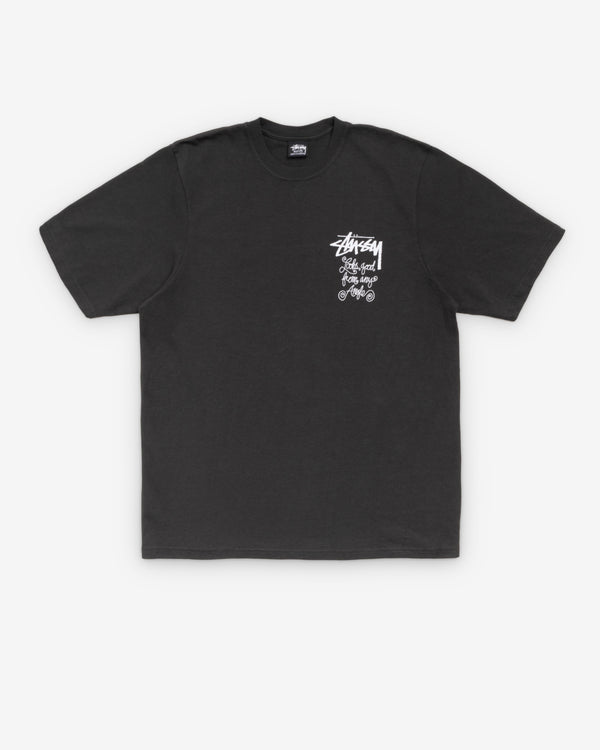 Stüssy - Men's Any Ankgle Pikgment Dyed Tee - (Faded Black)