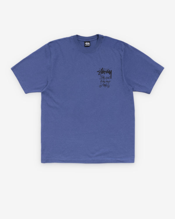 Stüssy - Men's Any Ankgle Pikgment Dyed Tee - (Indigo)