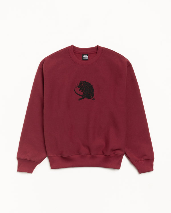 Stüssy - Men's Long Range Crew - (Wine)