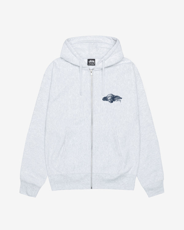 Stüssy - Men's Hypnos Zip Hood - (Ash Heather)